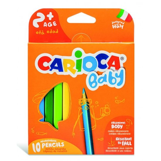 Carioca Ξυλομπογιές Baby Pencil 2+ 6χρώματα Carioca Ξυλομπογιές Baby Pencil 2+ 6χρώματα